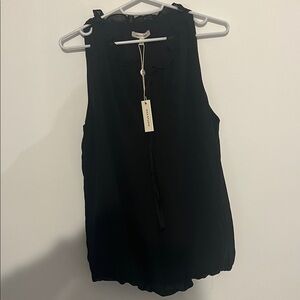 Max Studio Black Sleeveless Blouse